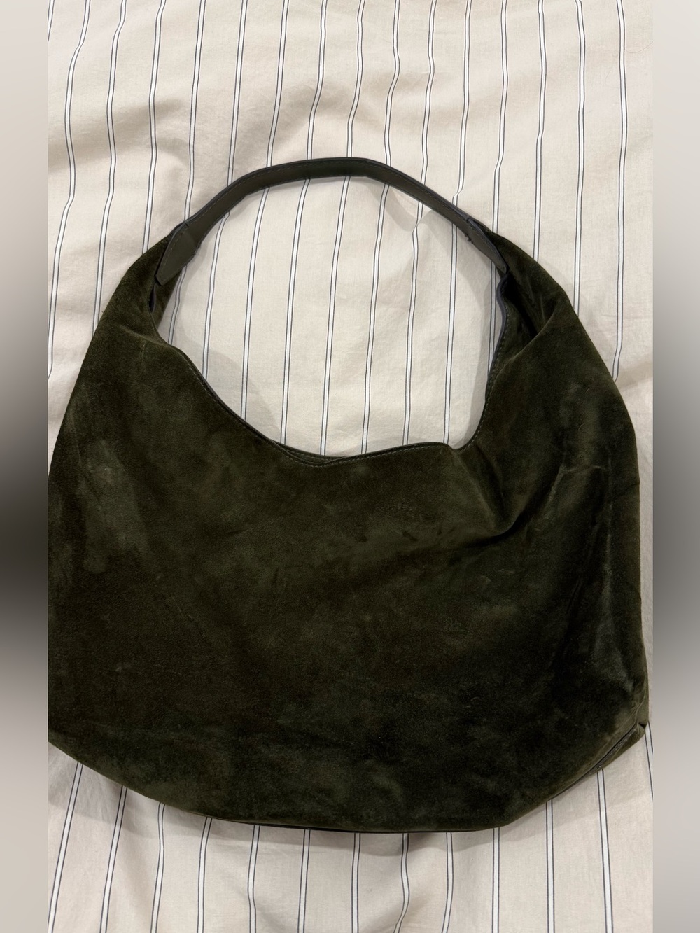 Madewell Olive Green Suede Hobo Bag Mylie